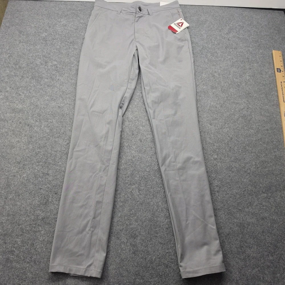 Reebok Men's 28x32 Anchor Tapered Five Pocket Pants LIGHT GRAY